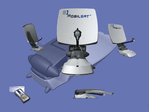 camper Antenne Satellitari  Kit parabola mobilsat automatica + decoder. codice articolo:  kc044