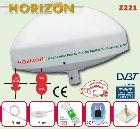 camper Antenne TV  Horizon Glomex