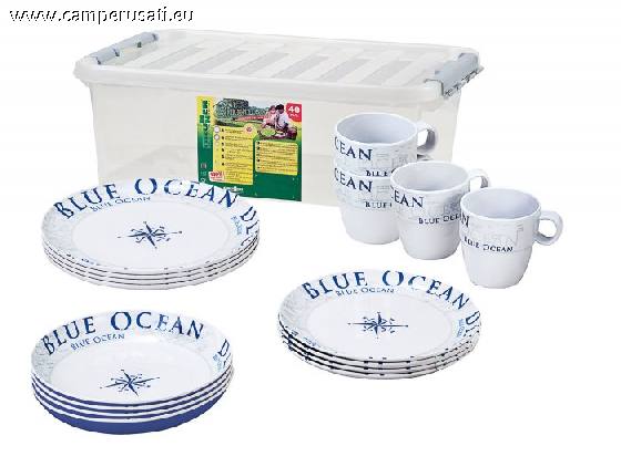 camper Casalinghi  Set Stoviglie-stack box blue ocean