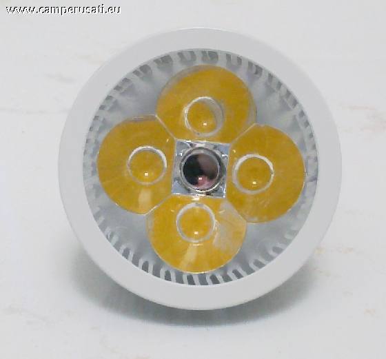 camper Illuminazione LED  Faretto MR16 - 4 led - Luce Calda - 4W