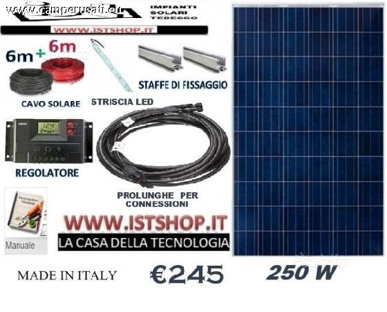 camper Fotovoltaico Moduli  245w